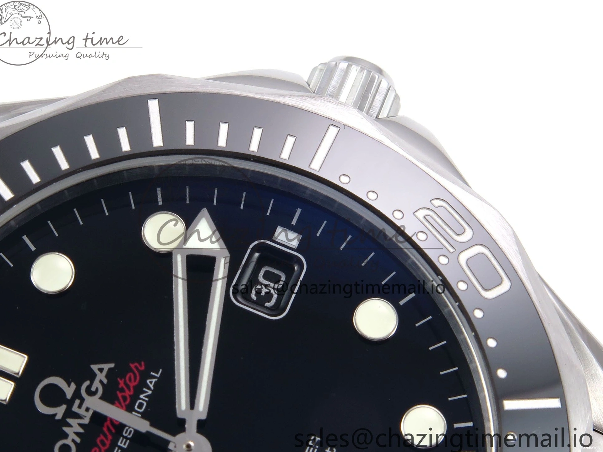 0315 Seamaster Diver 300M OMF 1:1 Best Edition Black Ceramic Black Dial on SS Bracelet A Seasonal 7708